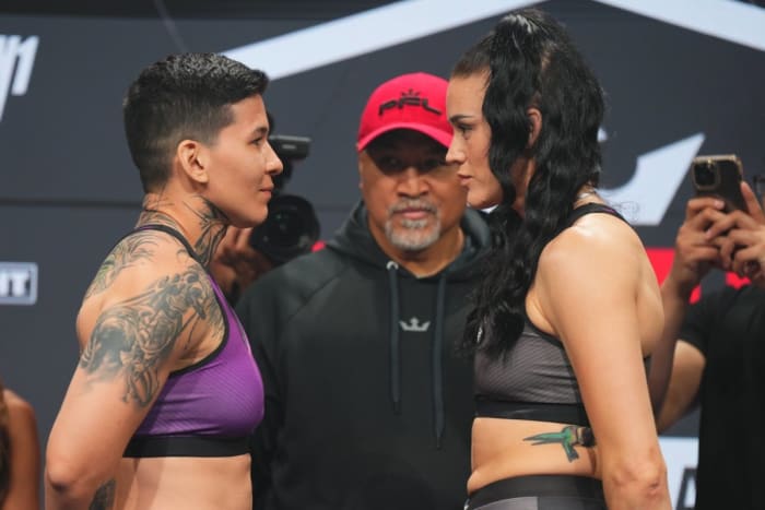 Larissa Pachecho and Amber Leibrock face off before 2023 PFL 5.